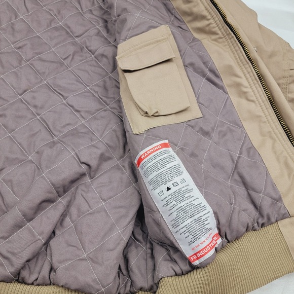 WALLS FR Flame Resistant‎ Itex Insulated Work Jacket Coat Heavy Beige Mens 5XL - Picture 7 of 16